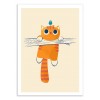 Art-Poster 50 x 70 cm - Fat cat, little bird - Jay Fleck
