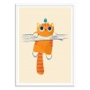 Art-Poster 50 x 70 cm - Fat cat, little bird - Jay Fleck