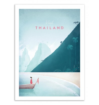 Art-Poster 50 x 70 cm - Visit Thailand - Henry Rivers