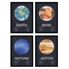 4 Art-Posters 20 x 30 cm - Pack 4 planets - Tracie Andrews