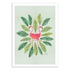 Art-Poster 50 x 70 cm - Flamingos - Cat Coquillette