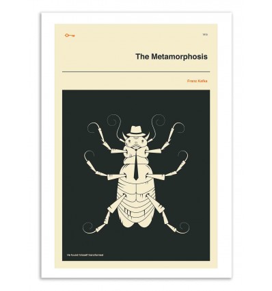 Art-Poster 50 x 70 cm - The metamorphosis - Jazzberry Blue