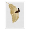 Art-Poster 50 x 70 cm - Butterfly and palm - Orara Studio