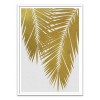Art-Poster 50 x 70 cm - Palm Leaf Gold - Orara Studio