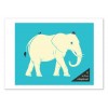 Art-Poster 50 x 70 cm - E for Elephant - Jazzberry Blue
