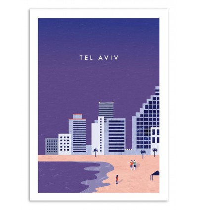 Art-Poster 50 x 70 cm - Tel Aviv - Katinka Reinke
