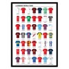 Art-Poster 50 x 70 cm - Legendary Football Teams - Olivier Bourdereau