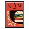 Art-Poster 50 x 70 cm - Yum Burger - Fox and Velvet