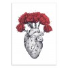Art-Poster 50 x 70 cm - Cactus Heart - Valeriya Korenkova