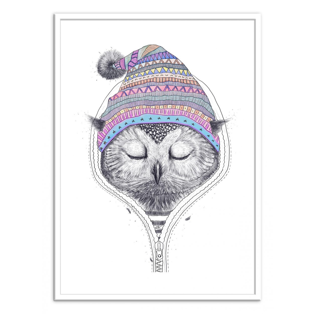 Owl time by Andy Westface art print new art poster Poster 30 x 40 cm