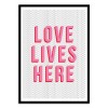 Art-Poster 50 x 70 cm - Love lives here - The Native State
