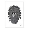 Art-Poster 50 x 70 cm - Chief great beard - Mulga