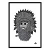 Art-Poster 50 x 70 cm - Chief great beard - Mulga