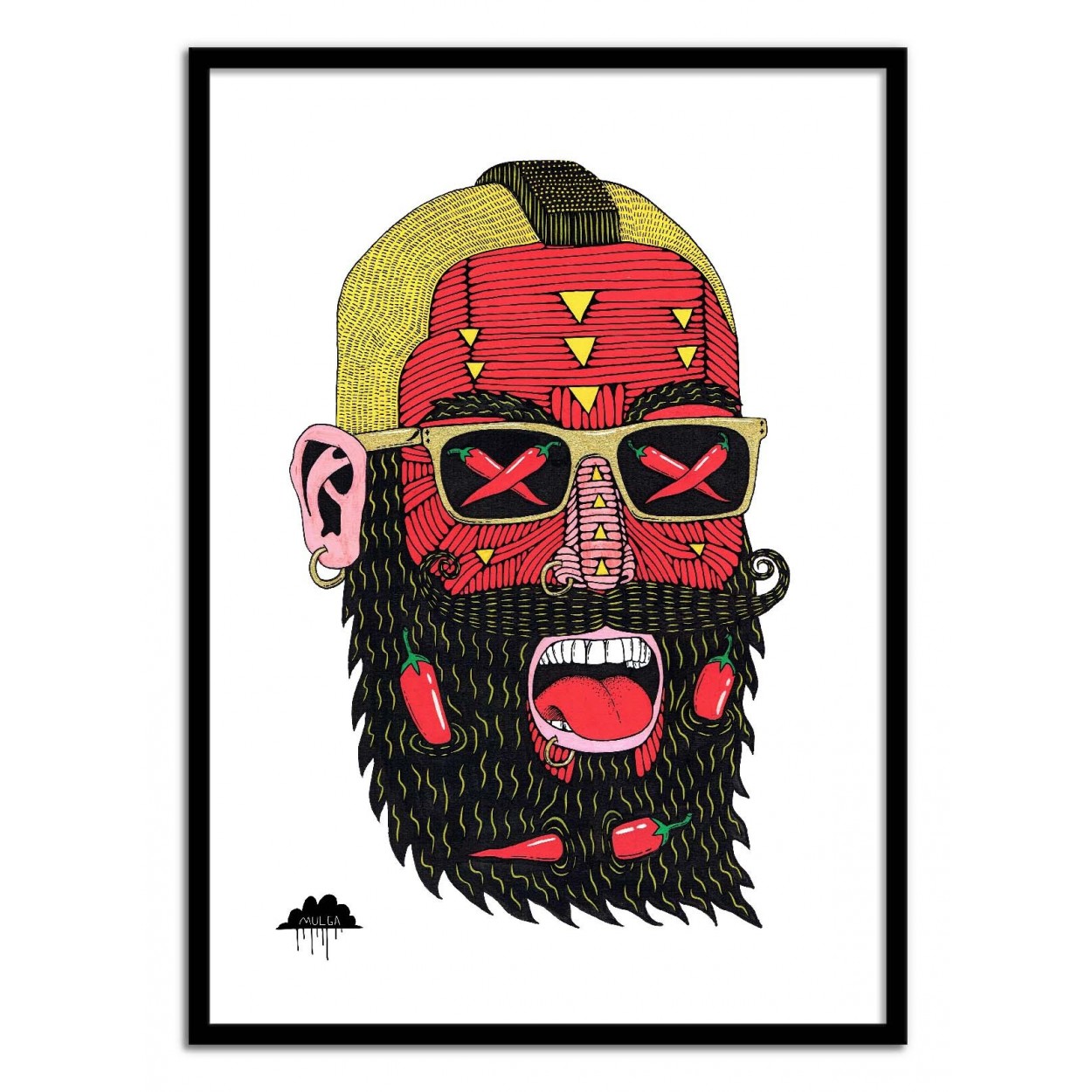 Art-Poster Mulga Chief great beard