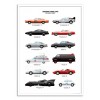 Art-Poster - Legendary Movie Cars - Olivier Bourdereau