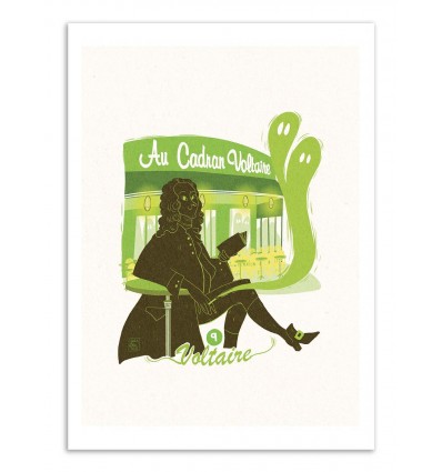 Art-Poster - Voltaire - Julie Olivi - Limited edition 50 ex.