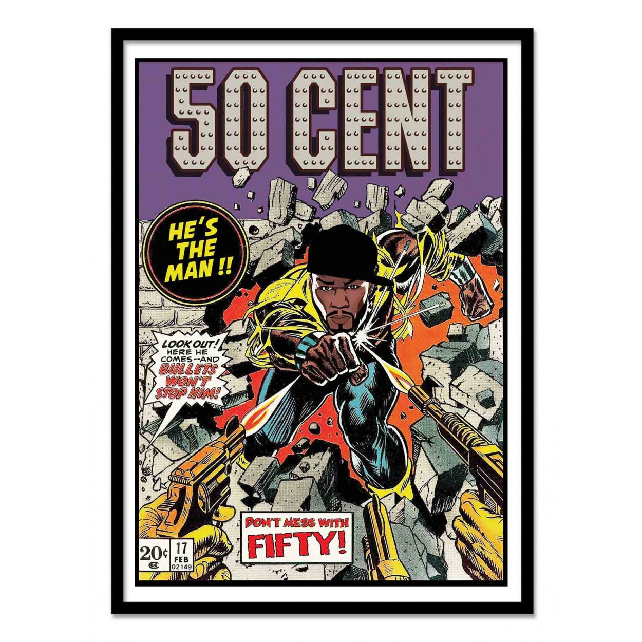 Art-Poster Pop Culture - 50 Cent Comics, by David Redon