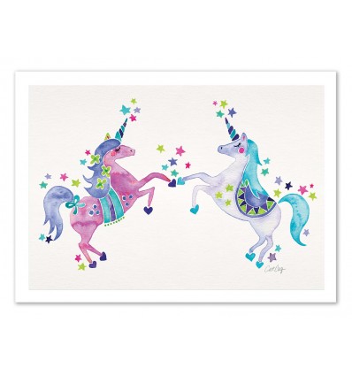 Art-Poster - Pastel Unicorns - Cat Coquillette