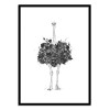Art-Poster - Floral ostrich - Balazs Solti