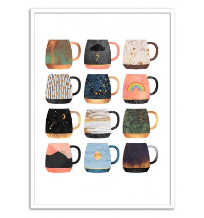 Art-Poster - Coffee Cup Collection Part.2 - Elisabeth Fredriksson