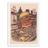 Art-Poster - Burgerzilla - Ilustrata