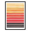 Art-Poster - Orange horizontal stripes - Ejaaz Haniff