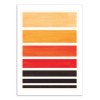 Art-Poster - Orange Staggered stripes - Ejaaz Haniff