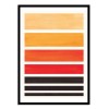 Art-Poster - Orange Staggered stripes - Ejaaz Haniff