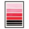 Art-Poster - Red Staggered stripes - Ejaaz Haniff