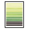 Art-Poster - Sap green horizontal stripes - Ejaaz Haniff
