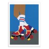 Art-Poster - 70s Roller Skate Girl - Rosi Feist