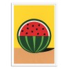 Art-Poster - Three quarter watermelon - Rosi Feist