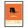 Art-Poster - Aluminium office chair - Jazzberry Blue