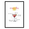 Art-Poster - Cosmopolitan Cocktail Recipe - Roumio Oska