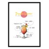Art-Poster - Tequila Sunrise Cocktail Recipe - Roumio Oska
