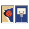 2 Art-Posters 30 x 40 cm - Oakland Basketball Team - Rosi Feist
