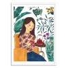 Art-Poster - Tea time lady - Ploypisut
