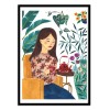 Art-Poster - Tea time lady - Ploypisut