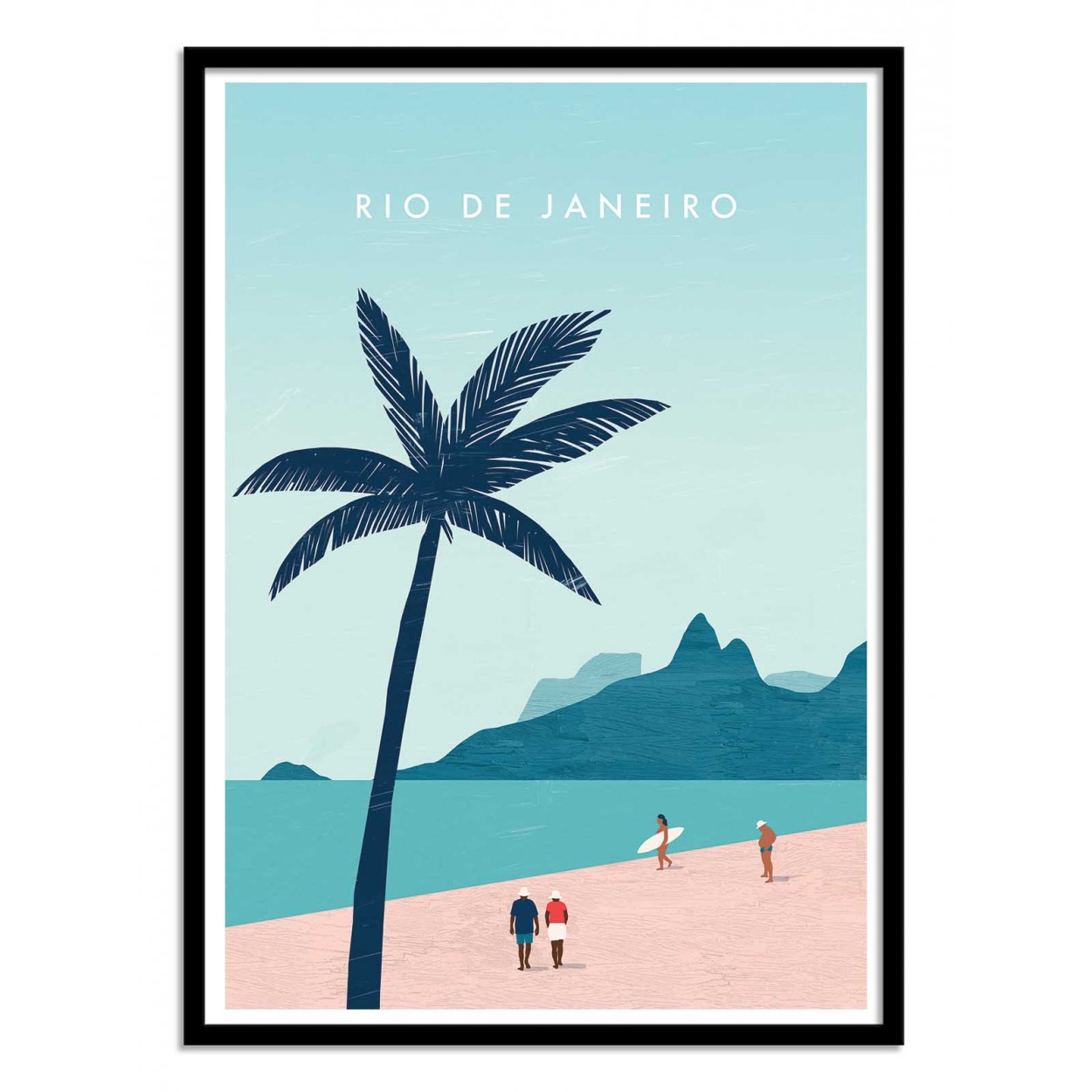 Sustainable Rio de Janeiro Poster Rio de Janeiro Art Print Rio de Janeiro Print Rio de Janeiro Cities Poster by Katinka Reinke