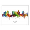 Art-Poster - Tel Aviv Israel Skyline (Colored Version) - Michael Tompsett
