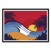 Art-Poster - Hawaii waves - Tom Veiga